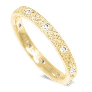 Florentine Natural Diamond Gold 14k Ring - Nina Wynn