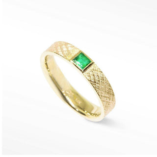 Emerald 18k Yellow Gold Ring - Nina Wynn