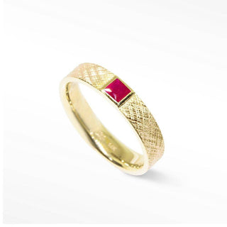 Pink Sapphire 18k Yellow Gold Ring - Nina Wynn
