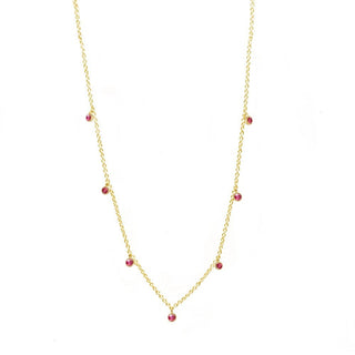 Forged Ruby 18k Yellow Gold Necklace - Nina Wynn