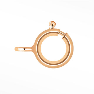 Rose Gold Filled Open Ring 5.5mm Spring Ring Clasp - Nina Wynn