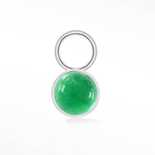 4mm The Nomad Natural Gemstone Silver Petite Charms for Permanent Jewelry - Nina Wynn